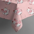 thumbnail image 5 of Pink Cow Heart Pattern Square Tablecloth,Waterproof Square Table Cover,Wipeable Spillproof Washable Table Cover for Home Kitchen Party Decor 52"x52"(132x132cm), 5 of 6