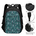 thumbnail image 3 of Disketp Vintage Floral Mochila de Viaje Estampada para Laptop con Puerto de Carga USB, Mochila Impermeable para Computadora – Regalo para Hombres y Mujeres, 3 of 7