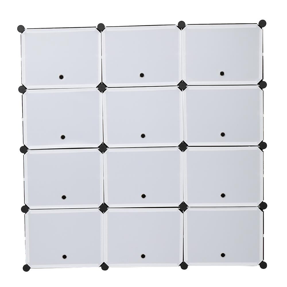 Ktaxon Portable Shoe Cabinet for Entryway, 8-Tier Modular Shoe Rack Shelf 42-48 Pairs Shoe Storage Organizer Unit for Hallway Living Room Bedroom Home, Black