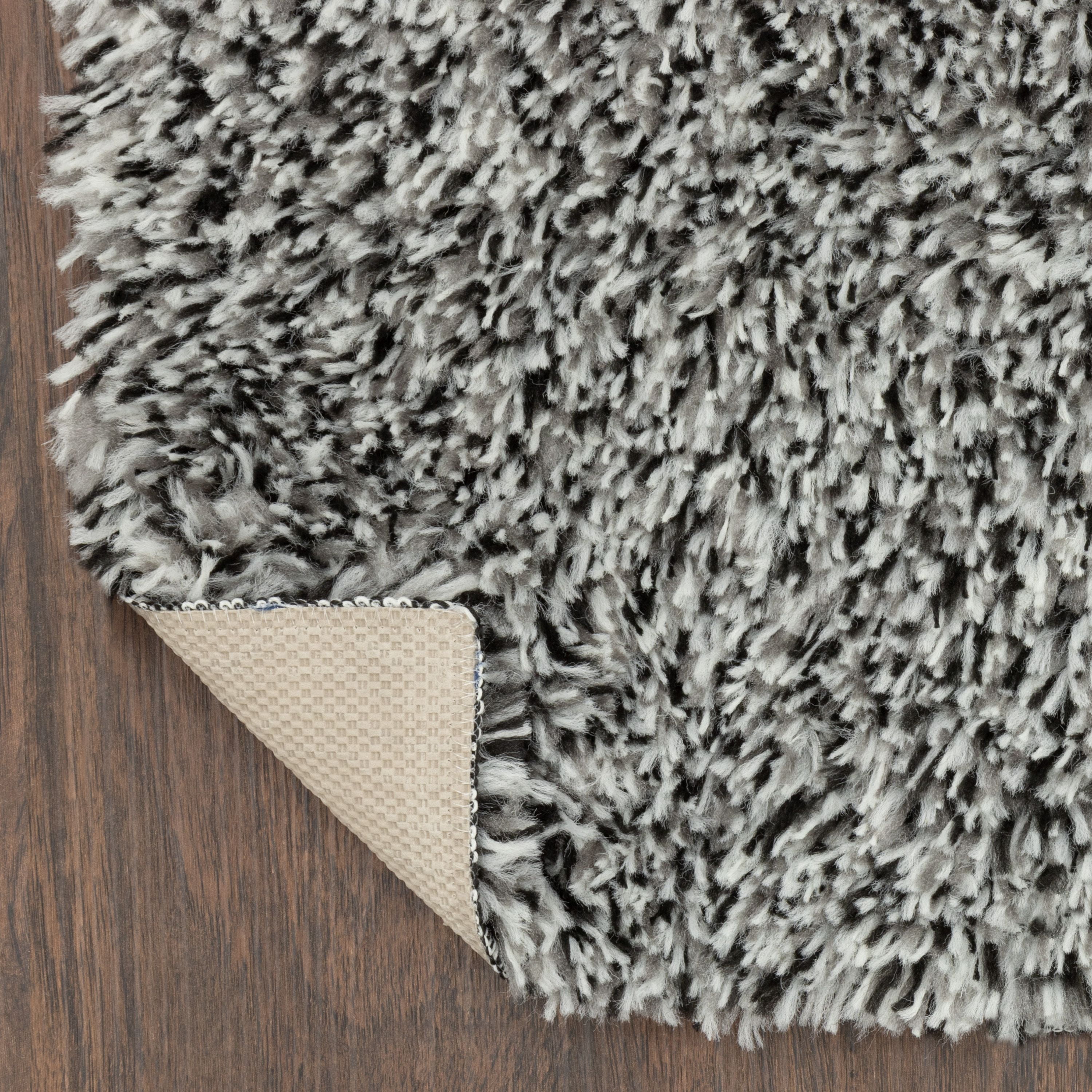 (2 pack) Mainstays Confetti Black Gray Shag Youth Indoor Area Rug, 3'x 4'8"