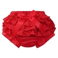 thumbnail image 1 of Jowowha Newborn Baby Girl Christmas Ruffle Bloomer Shorts Polka Dots Elastic Waistband Diaper Cover Briefs Red XL/80, 1 of 6