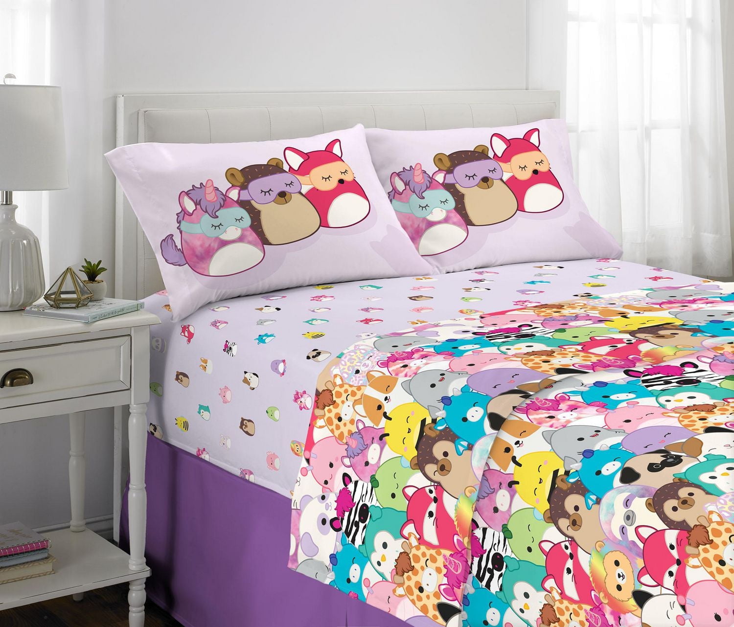 Squishmallows "Mallow Dreams" Full Sheet Set