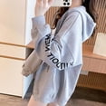 thumbnail image 6 of Towmus Gothic Hoodie With Sleeve Letter Print - Dark Harajuku Sportswear With Patches - Casual Oversize Street Hip Hop Trend, 6 of 7