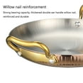 thumbnail image 3 of Spanish Paella Pan, Hand-Hammered Paella Cooking Pan with Two Riveted Handles Seafood Snack Plate for Kitchen Restaurant, 3 of 5