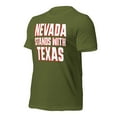 thumbnail image 2 of NEVADA stands with TEXAS patriotic AMERICAN Unisex t-shirt (Olive, L), 2 of 3