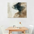 thumbnail image 2 of Orinice  Framed Canvas Print Wall Art Pastel Grunge Watercolor Gray Abstract Shapes Illustrations Modern Art Minimalism for Living Room, Bedroom, Office  20x16in, 2 of 6