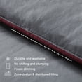 thumbnail image 7 of Sleep Zone King Size Comforter Duvet Insert, Down Alternative Reversible Comforter, Lightweight, Soft and Breathable Bedding All Season, A Side Burgundy + B Side Grey, 7 of 7