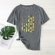 thumbnail image 1 of Pntutb - Camiseta de manga corta para mujer, informal, holgada, con cuello redondo, estampada Pntutb Pntutb-5689, 1 of 5