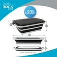 thumbnail image 3 of Recipiente plegable para preparar barbacoas BIRDROCK HOME con tabla de cortar, color negro, 3 of 7