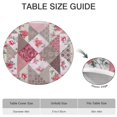 thumbnail image 6 of Pioneer Flower Floral Print Pattern Round Fitted Tablecloth with Elastic Edge,Dining Table Cover Waterproof,Outdoor Round Tablecloth for Camping,Dining,Indoor and Outdoor, 6 of 7