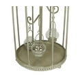 thumbnail image 2 of Kaemingk 26" Vintage Rose Antique-Style Distressed Gray-Washed Taupe Metal Birdcage Tea Light Candle, 2 of 5
