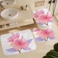 thumbnail image 6 of 4 Piece Bathroom Shower Curtain Sets Pink Hibiscus Bathroom Sets with Shower Curtain And Rugs 4 Piece Paradise Wilderness Nature Farmhouse Bathroom Shower Set for Bathroom Decor Set 72inch X 72inch, 6 of 8