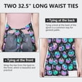 thumbnail image 6 of Colorful Halloween Pumpkins Apron-Garden Aprons for Women with Pockets-Cotton Linen Waterproof Kitchen Cooking Gardening Aprons Adjustable for Kitchen,Cooking,BBQ and Salon 32"x27", 6 of 7