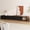 Black-Rounded corner tv stand, variant on Blotout 81.6" Minimalist Extendable TV Stand for TVs up to 120", Wood Reversible Entertainment Center with 3 Drawers and Round Corner, Extendable TV Media Console for Living Room, Bedroom