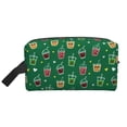 thumbnail image 2 of Uemuo Milk Tea Pattern Portable Toiletry Bags with Handle, Waterproof travel Make up Bags for Women, Large Capacity Travel Cosmetic Bags, 2 of 9