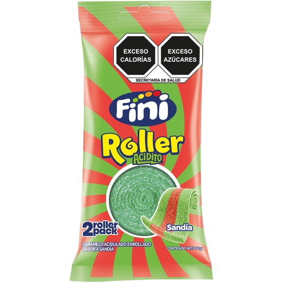 Caramelo enrollado Fini Roller Acidito sabor sandía 40g