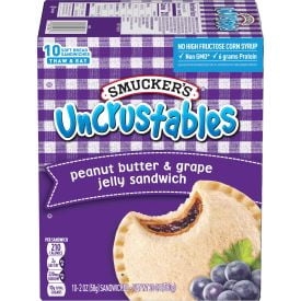 Smucker S Uncrustables Peanut Butter Grape Jelly Sandwich 10