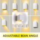 thumbnail image 3 of Lámpara de pared LED moderna para dormitorio interior de 12 W, lámparas de aluminio, lámpara ajustable hacia arriba y hacia abajo, diseño blanco cálido para dormitorio, hogar, pasillo, sala de estar, 3 of 6