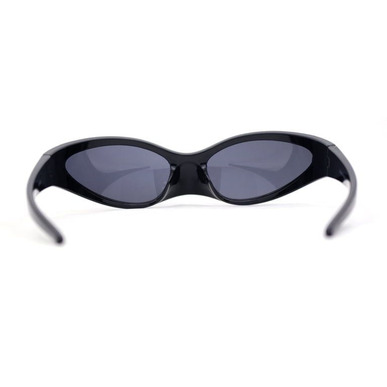 High Fashion Trendy Wrap Around 90s Sport Plastic Sunglasses  display picture 2