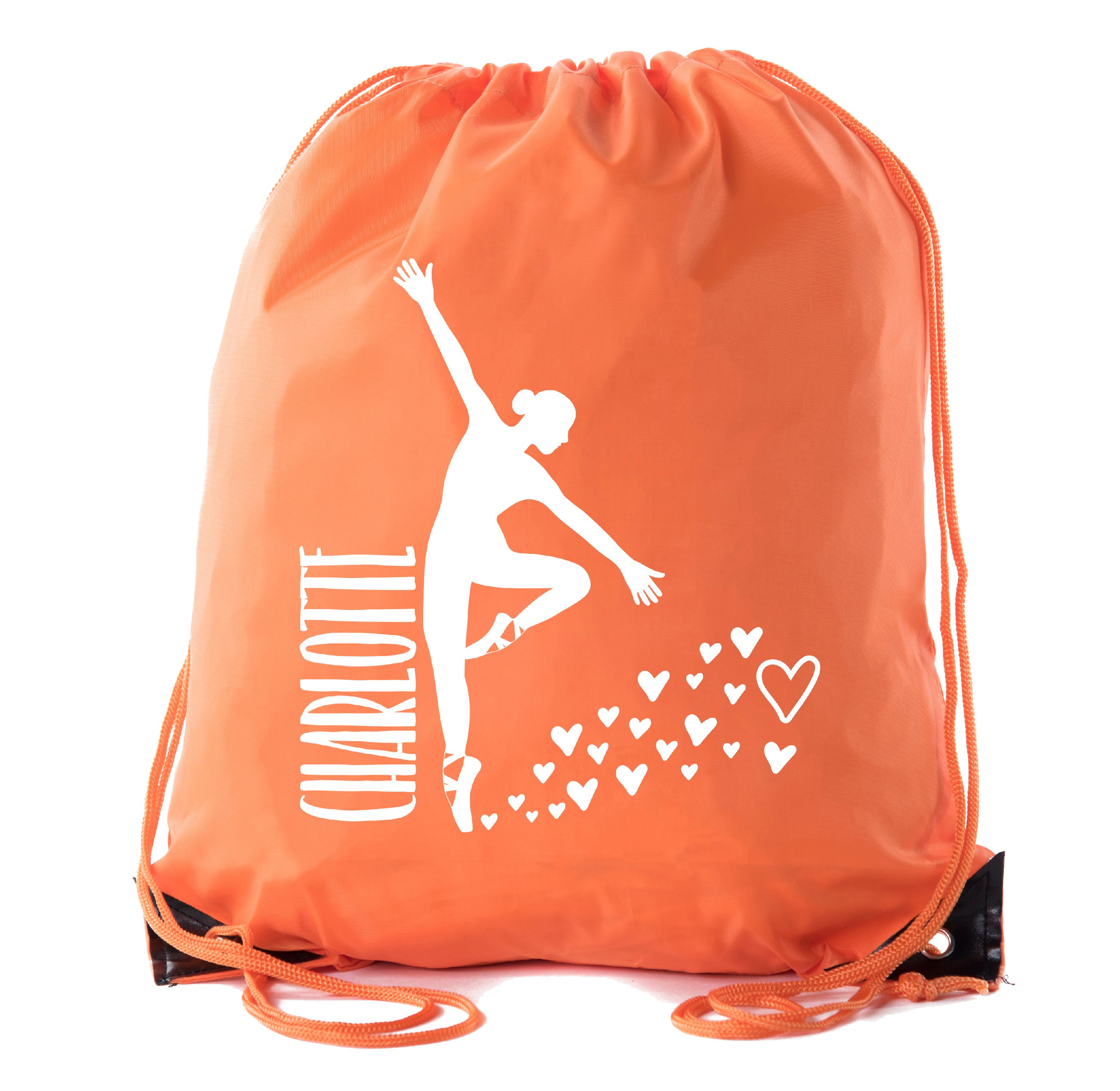 Mato & Hash Custom Dance Bags, Ballet Drawstring Backpacks, Personalized Dance Backpacks for