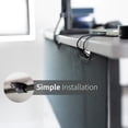 thumbnail image 2 of VIVO Black Under Desk Privacy & Cable Management Sleeve Panel 71" Kit, 2 of 8