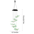 thumbnail image 4 of VibHome Outdoor Solar Wind Chime Garden Balcony Dragonflies LED Courtyard Decoration Hanging Metal Wind Chime Light For Patio Yard Home, 4 of 7