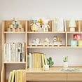 thumbnail image 4 of WILK Solid Wood Kids Study Desk Drafting Table Student's Computer Station and Writing Desk with Multiple Bookshelf, Drawer and Large Desktop (Nature), 4 of 7