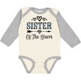 thumbnail image 3 of Inktastic Sister Of The Groom Wedding Party Girls Long Sleeve Baby Bodysuit, 3 of 5