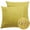 Yellow, variant on TOPCHANCES Set of 2 Outdoor Waterproof Throw Pillow Covers Decorative Farmhouse Solid Cushion Cases for Patio Garden Sofa Chairs 18x18 inch