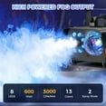 thumbnail image 4 of Smoke Machine, Fog Machine With Disco Ball Lights, 600W And 3000CFM With 13 Colorful LED Lights Effect, Wireless Remote Control, Suitable For Parties, Wedding, Halloween, And DJ Stage, Indoor, 4 of 7
