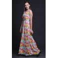thumbnail image 2 of Bimba Robe Longue Sans Manches à Imprimé Floral pour Femmes Style Chic Maxi-Robe-TP, 2 of 6
