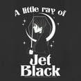 thumbnail image 2 of Women's Wednesday A Little Ray of Jet Black Graphic Tee Black Medium, 2 of 4