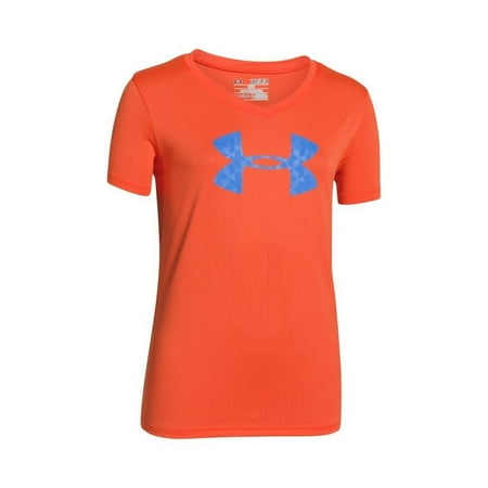 Under Armour Girls' Tech Big Logo V-Neck