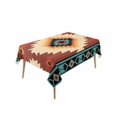 thumbnail image 2 of Boho Tablecloth Rectangle Table Cloth 60x120, Waterproof Tablecloth Outdoor Table Cloth, Brown Turquoise Abstract Tribal Ethnic Geometric Washable Table Cover for Kitchen Dinning Party, 2 of 8