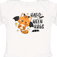 thumbnail image 4 of Inktastic Halloween Hugs with Cute Vampire Cat Bat Boys or Girls Long Sleeve Baby Bodysuit, 4 of 5
