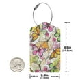 thumbnail image 4 of Pofeuu Butterflies2 Print Luggage Tags, Privacy Cover ID Label with Stainless Steel Loop and Address Card for Travel Bag Suitcase-2 PCS, 4 of 5