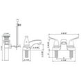 thumbnail image 3 of 2024 Contemporary Brass 2-handle Centerset Lavatory Faucet with Pop-up Drain, 3 of 3