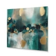 thumbnail image 2 of Designart "Marbled Meditations Green and Gold III" Abstract Marble Metal Wall Art Prints, 2 of 5