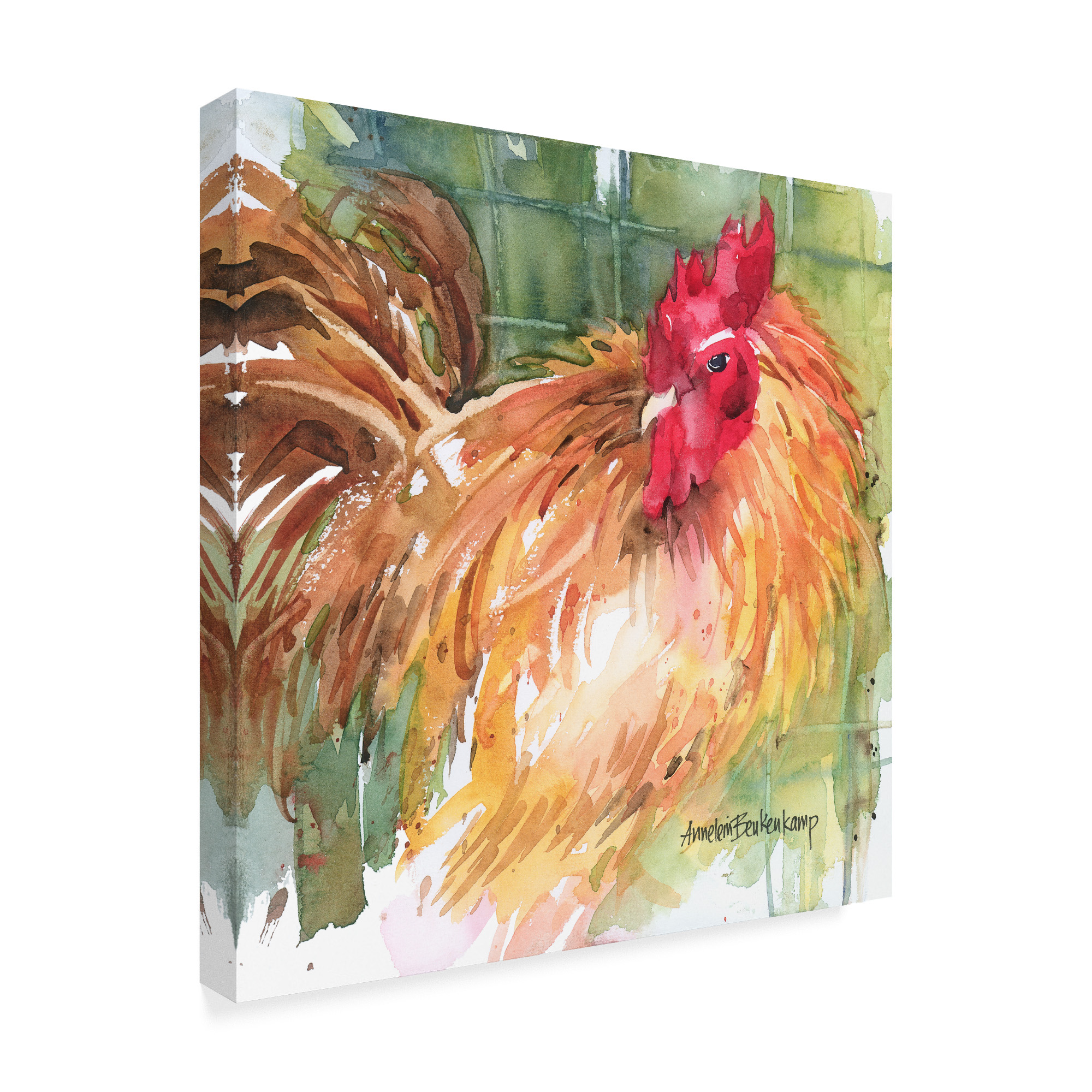Trademark Fine Art 'Here's Looking At You' Canvas Art by Annelein Beukenkamp