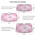 thumbnail image 3 of Iauyy Foldable Windshield Sun Shade for Cars, Interior Sun Protection for car UV Protection for Sedan/SUV/Truck, (S/M/L) Seamless Tie Dye Pattern, 3 of 8