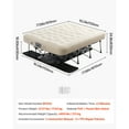 thumbnail image 4 of KFFKFF Pneumatic Mattress with Stand, Dual Occupancy Camp Bed with Integrated Inflator, Compact Collapsible Air Mattresses Supports up to 600 lbs, Inflatable All-Location Bedding for Visitors, 4 of 9