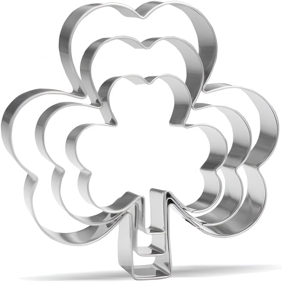ACDANC Shamrocks Cookie Cutter Set - 3 Piece - Stainless Steel cookie cutter sets multiple shapes