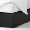 thumbnail image 3 of 600 Thread Count Egyptian Cotton Split Corner Bed Skirt – 18-Inch Drop, Tailored Fit 1-PC Bed Skirt, Full, Black, 3 of 5