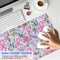 thumbnail image 4 of Long Mouse Pads for Desk,Pink Breast Cancer Desk Mats on Top Of Desks, Desk Mouse Pad Extra Large with 3mm Non-Slip Base and Stitched Edge for Gaming,Office,Work,Home 35.4x15.7in, 4 of 5