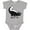 AC-Heather Grey, variant on Animals Cute Skunk Wasn't Me Boys or Girls Baby Bodysuit