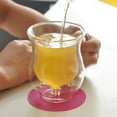thumbnail image 6 of Opolski Cute Cow Double Layer Glass Mug Milk Juice Coffee 250ml Creamer Cup with Handle, 6 of 8