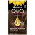thumbnail image 1 of Color de cabello Garnier Olia sin amoniaco 6.0 marrón claro, paquete de 1 paquete, 1 of 7