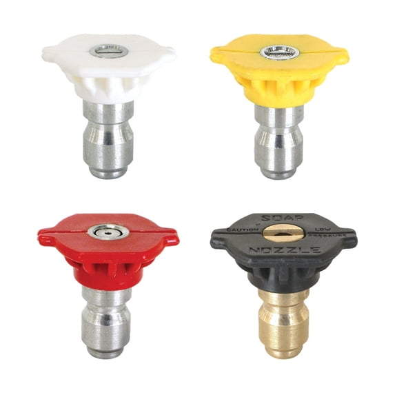 BE Power Equipment 3.5 5000 PSI Quick Connect Pressure Washer Nozzle Tips - 4 Pack