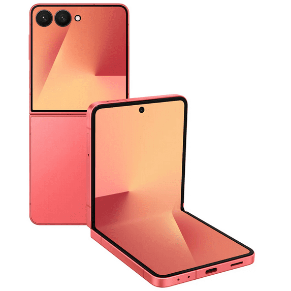 Pre-Owned Samsung Galaxy Z Flip7: Spectrum Only, 256GB Storage, Coralred (Premium Condition 90%+)