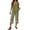 11#Army Green, variant on Summer Outfits Two Piece Sets for Women Capri Set Casual Summer Wide Leg Crop Pants and Top Matching Suits Black 2XL